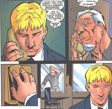 Tristan says goodbye to his jailed grandfather, GenX Annual '99