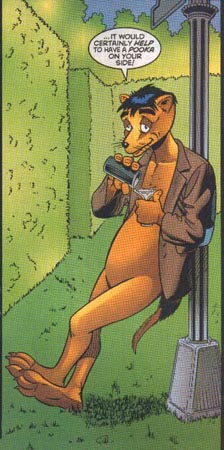 A Martini swilling Weasel?